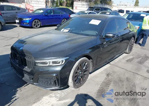 2021 BMW 740I из США, поврежденный, VIN WBA7T2C00MCF54348